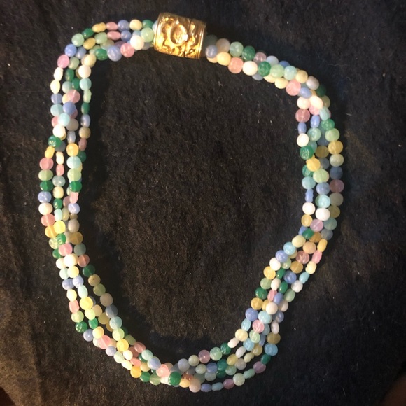 Vintage Beaded Layered Necklace - Picture 11 of 17